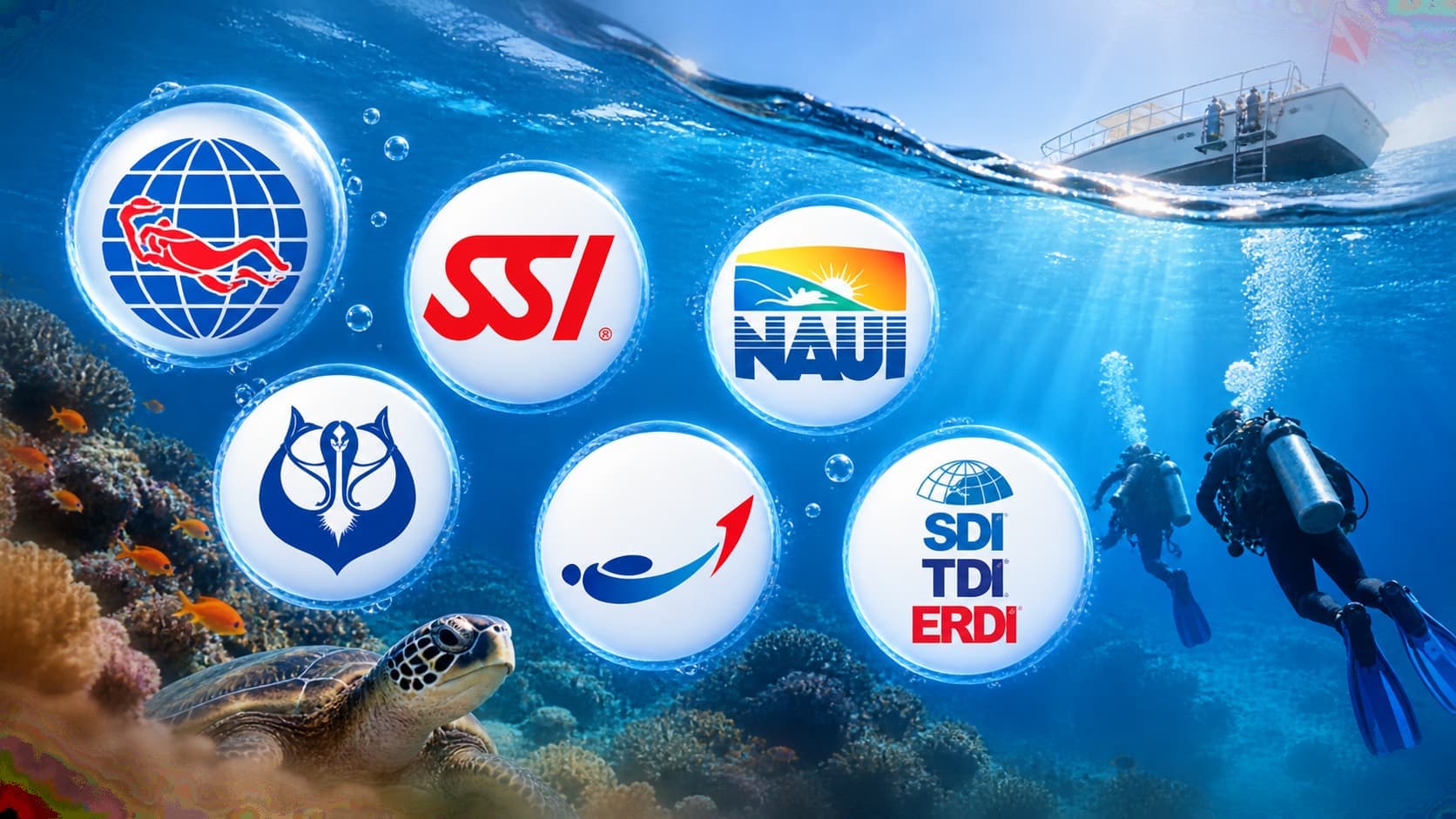ארגוני הסמכה לצלילה - PADI, SSI, CMAS, NAUI והרשות לצלילה ספורטיבית: המדריך שעושה סדר