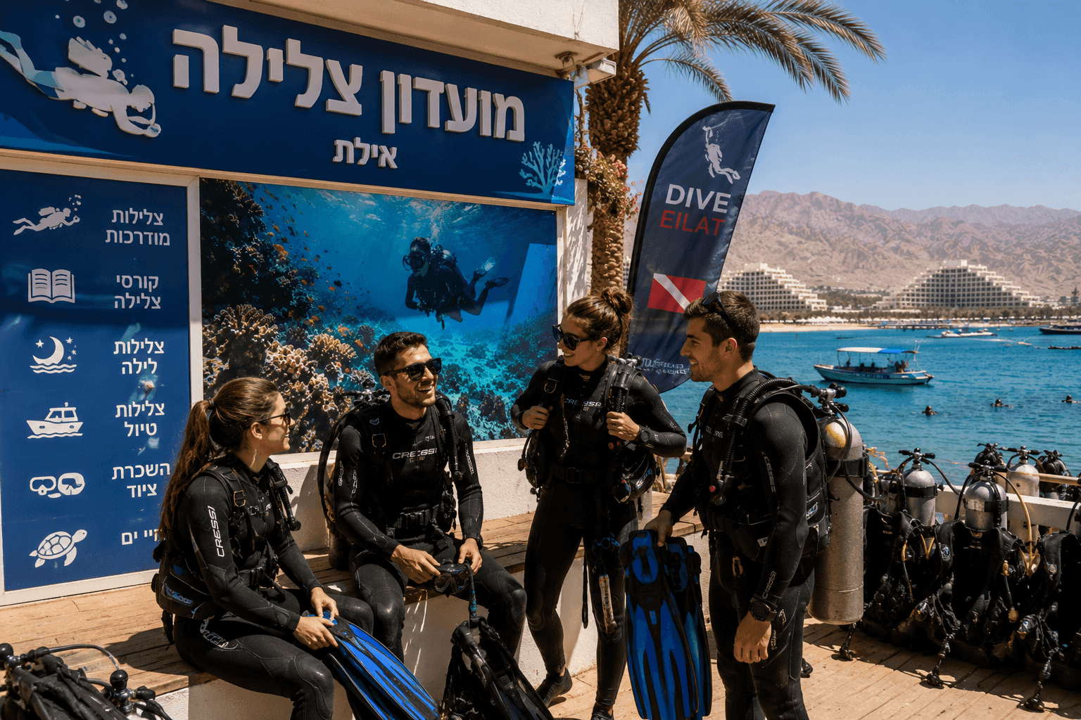 מועדוני צלילה באילת 2026 - המדריך המלא לבחירת מועדון